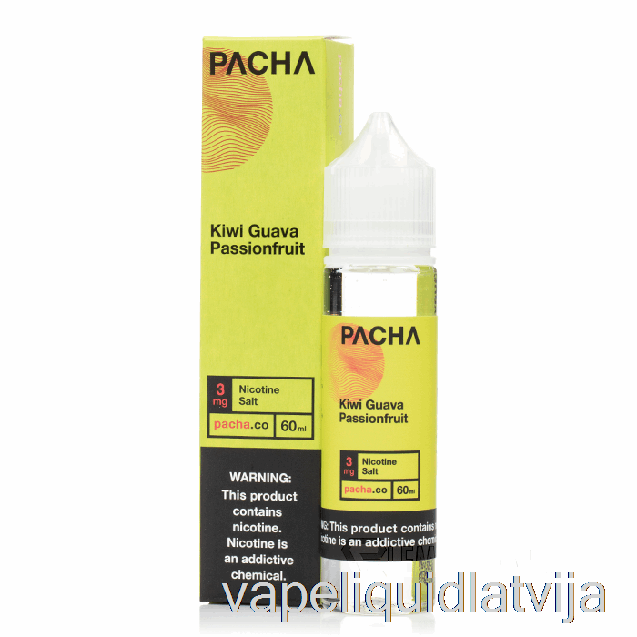 Kivi Gvajaves Pasiflora - Pacha - 60ml 0mg Vape šķidrums